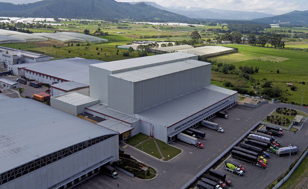 Grupo Familia dispone di un magazzino automatico autoportante alto 35 m, in grado di gestire quasi 17.000 pallet