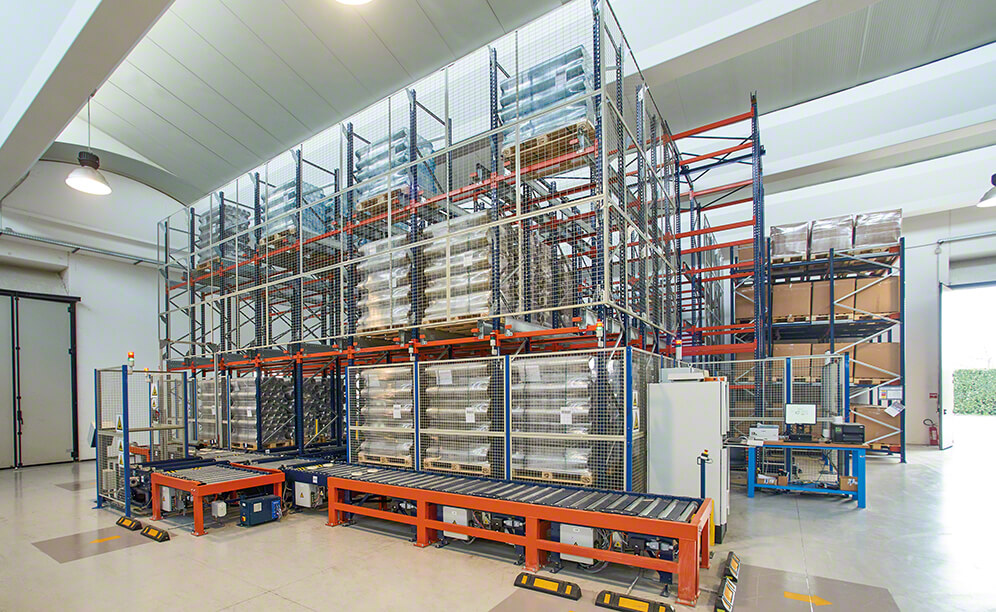 VI-MA automatizza il magazzino di componenti per imballaggi metallici in Italia